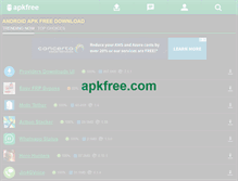 Tablet Screenshot of apkfree.com